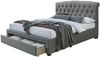Двуспальная кровать Halmar Avanti 160x200 (серый) - 