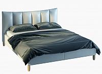 Двуспальная кровать Halmar Sandy 2 160x200 (серый/бук) - 