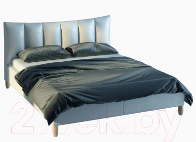 Двуспальная кровать Halmar Sandy 2 160x200 (серый/бук)