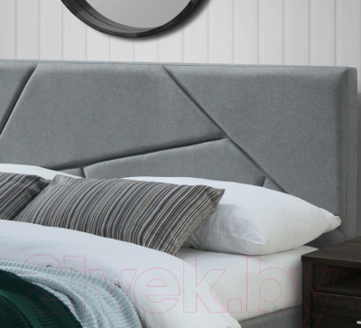 Двуспальная кровать Halmar Valery 160x200 (серый/орех)