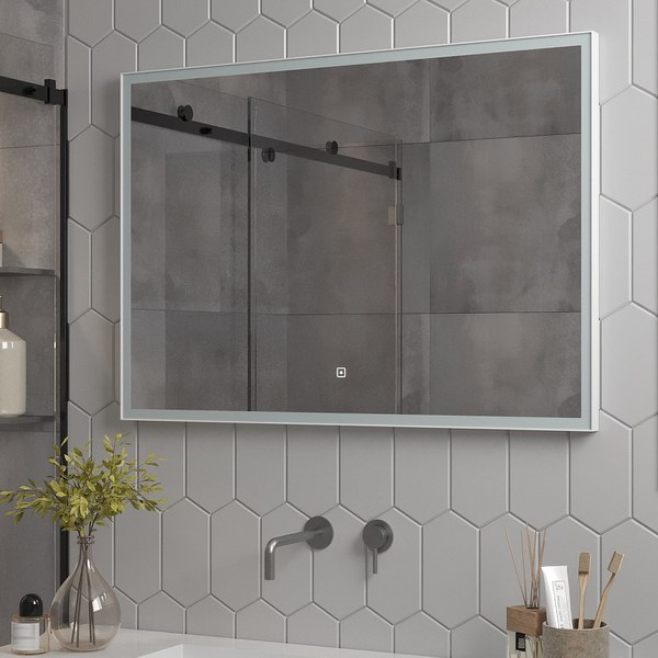 Купить Зеркало Континент Frame White Led 100x70 в Молодечно