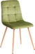Стул Tetchair Chilly велюр/металл (зеленый/натуральный) - 
