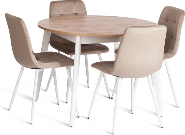 Купить Набор стульев Tetchair Chilly велюр/металл в Гродно