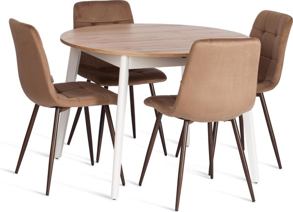 Купить Набор стульев Tetchair Chilly велюр/металл в Гродно