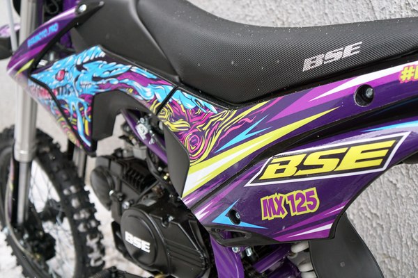 Мотоцикл BSE MX 17/14 / B0MXYG040EAB3 (фиолетовый дракон)