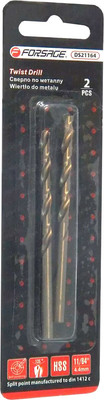 Набор сверл Forsage 4.8мм HSS+Co 19 848 / F-DS2316 (2шт) -