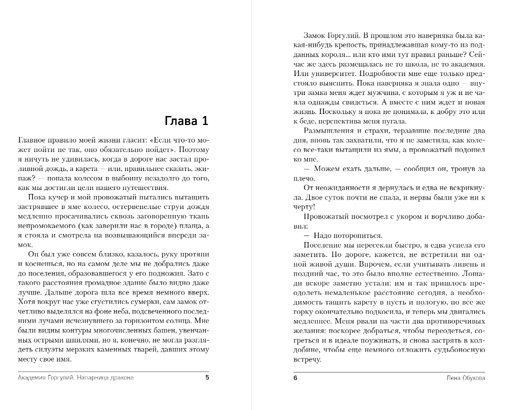 Художественная книга Эксмо Академия Горгулий. Напарница дракона, мягкая обложка (Обухова Елена) — фото 4