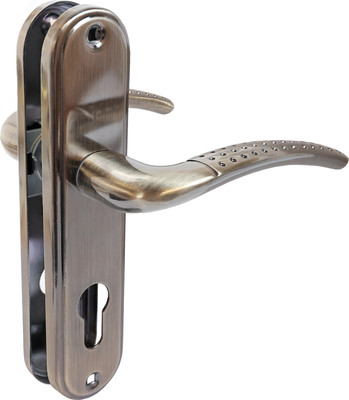 Ручка дверная Аллюр 132-1 61.5мм AB (старая бронза) -