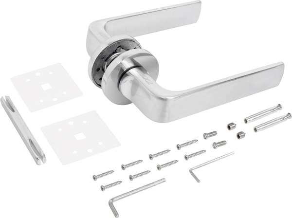 Ручка дверная Аллюр Арт Эрика SC 9290 (матовый хром)