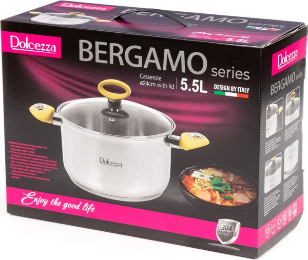 Кастрюля Dolcezza Bergamo 04700 (5.5л)
