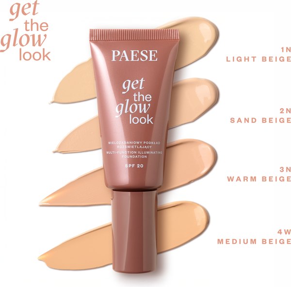 Тональный крем Paese Get The Glow Look Иллюминирующий SPF20 тон 0N (30мл)