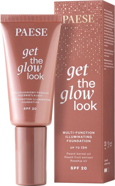 Тональный крем Paese Get The Glow Look Иллюминирующий SPF20 тон 0N (30мл)