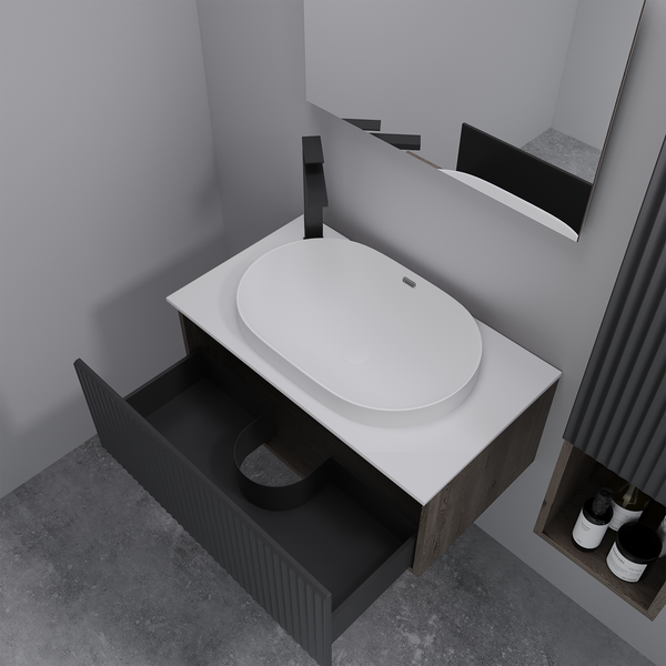 Купить Тумба с умывальником ЗОВ Кито 80 / K80TS0MFLPM-LDSPW6002 в Гродно
