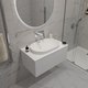 Тумба с умывальником ЗОВ Кито 100 / K100LW0MWM-LDSPW6002 (белый матовый) - 