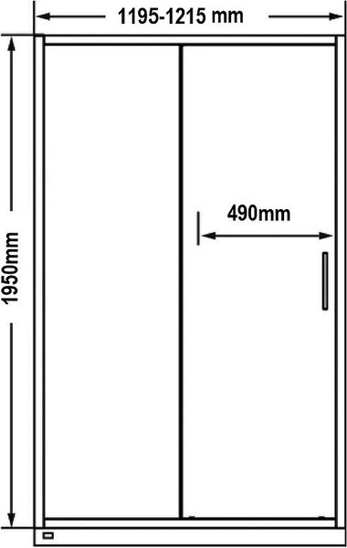 Купить Душевая дверь MaybahGlass 195x120 / MGD-1280-5 в Витебске