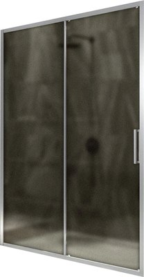 Душевая дверь MaybahGlass 195x120 / MGD-1542-5 (бронза матовая стекло/хром матовый) - 