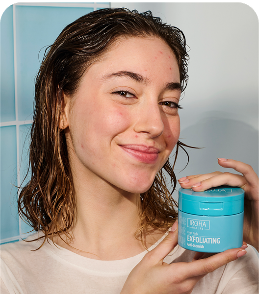 Пэд для лица Iroha Nature Exfoliating Anti-Blemish Toner Pads