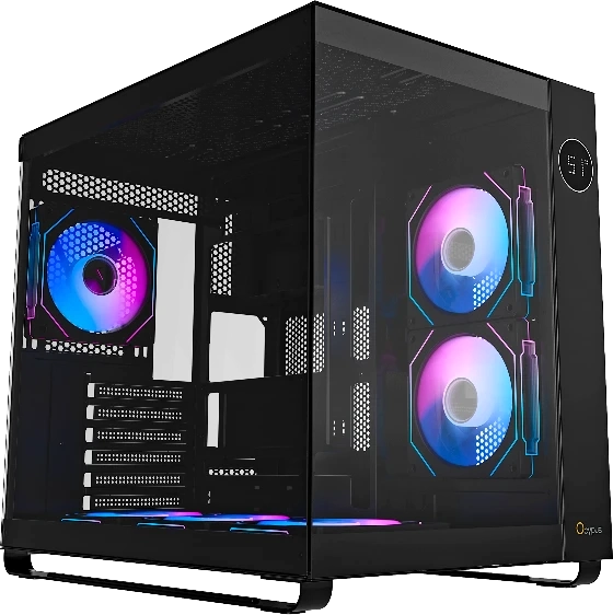 Корпус для компьютера Ocypus Iota C70 ARGB / Iota-C70-BKD600XX-GL (черный, без БП)