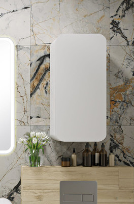 Шкаф для ванной Runo Ницца 35 правый (белый) -