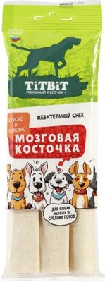 Лакомство для собак TiTBiT Мозговая косточка для мелких и средних пород / 316570 - 