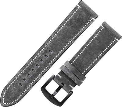 Ремешок для умных часов Rumi Leather GT3 22мм (темно-серый) - 