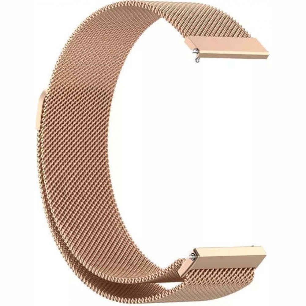Ремешок для умных часов Rumi Milanese Loop 20мм (красное золото)