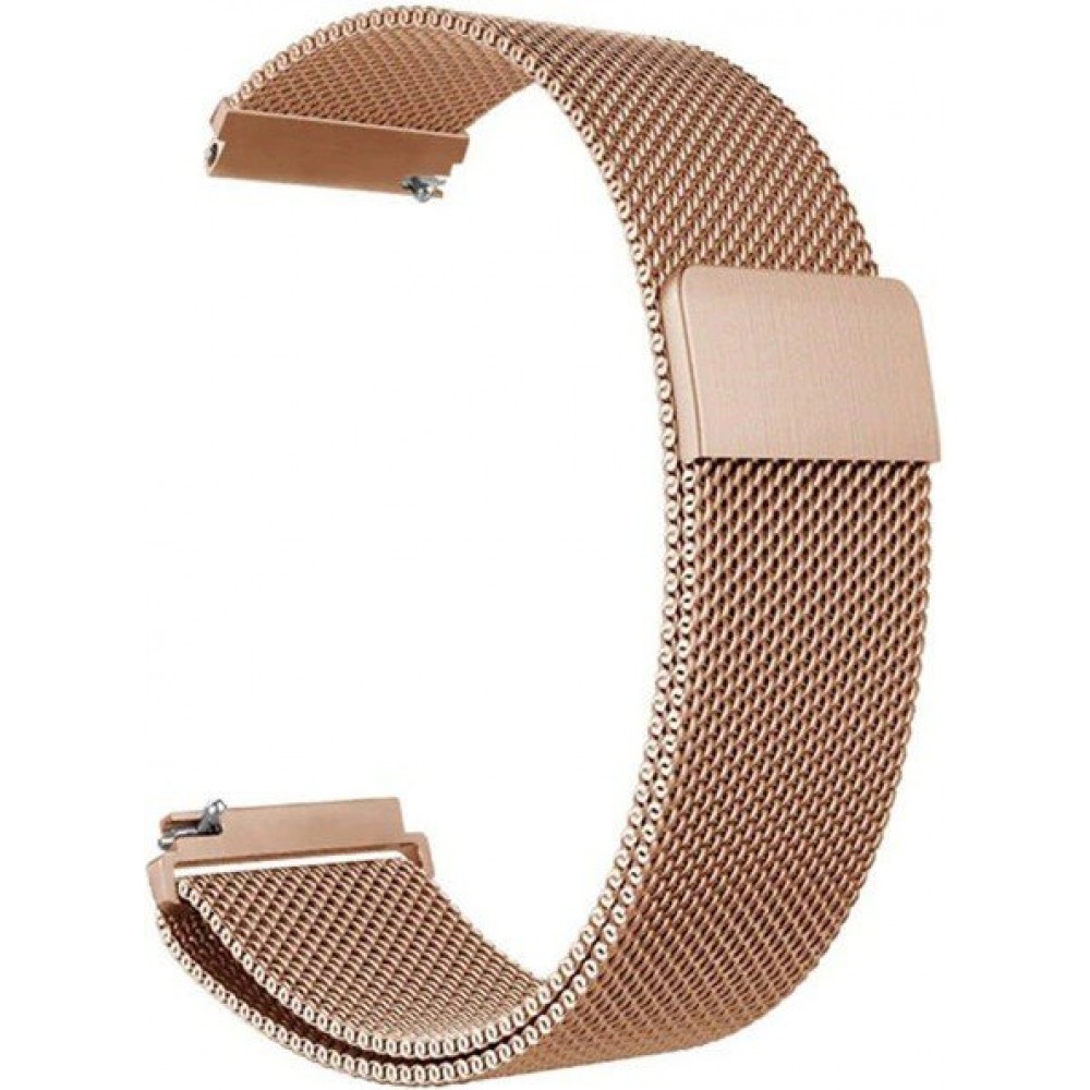 Ремешок для умных часов Rumi Milanese Loop 24мм (красное золото)