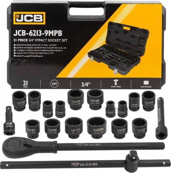 Универсальный набор инструментов JCB 6213-9MPB