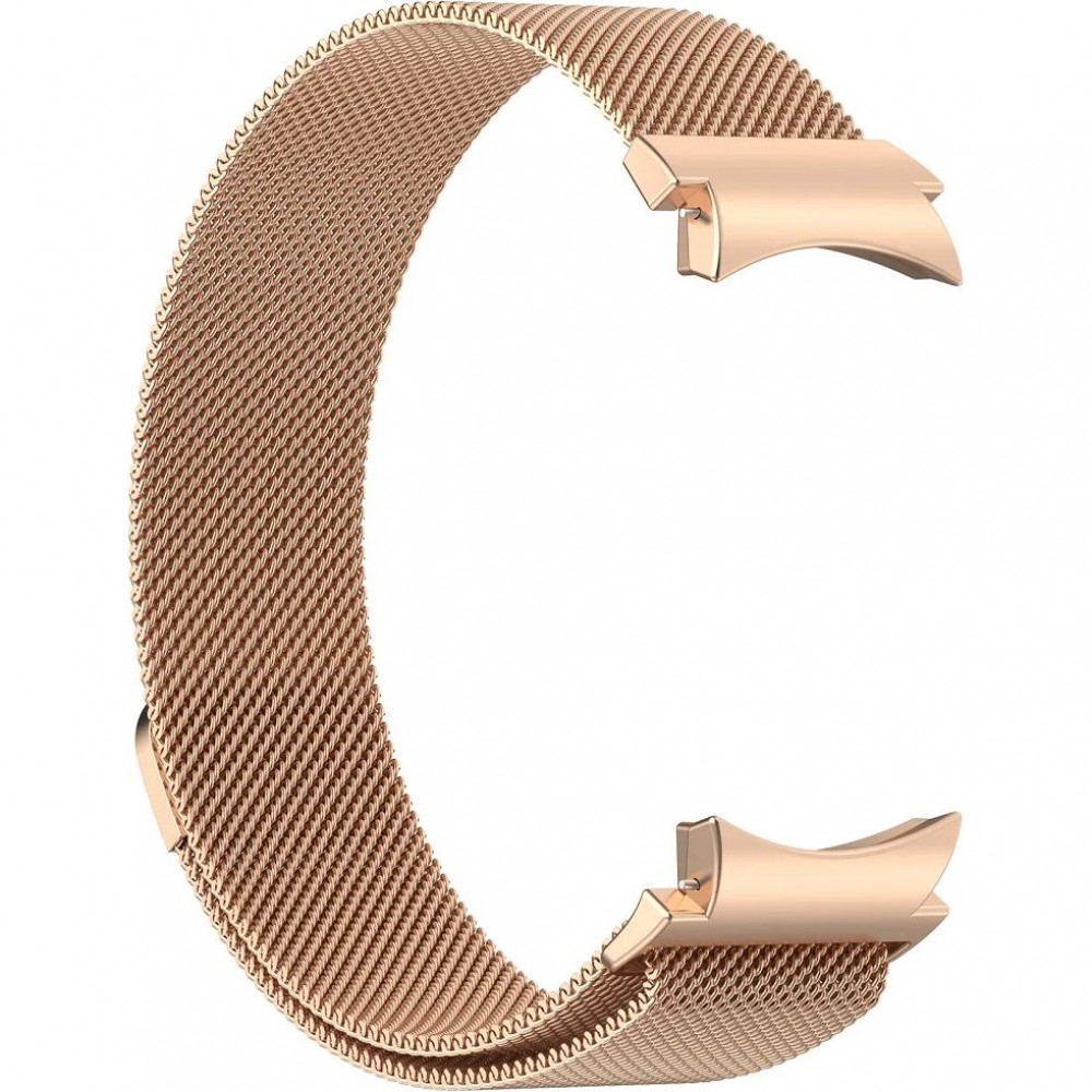 Ремешок для умных часов Rumi Milanese Loop для Galaxy Watch 4/5/6/7/FE (20мм, красное золото)