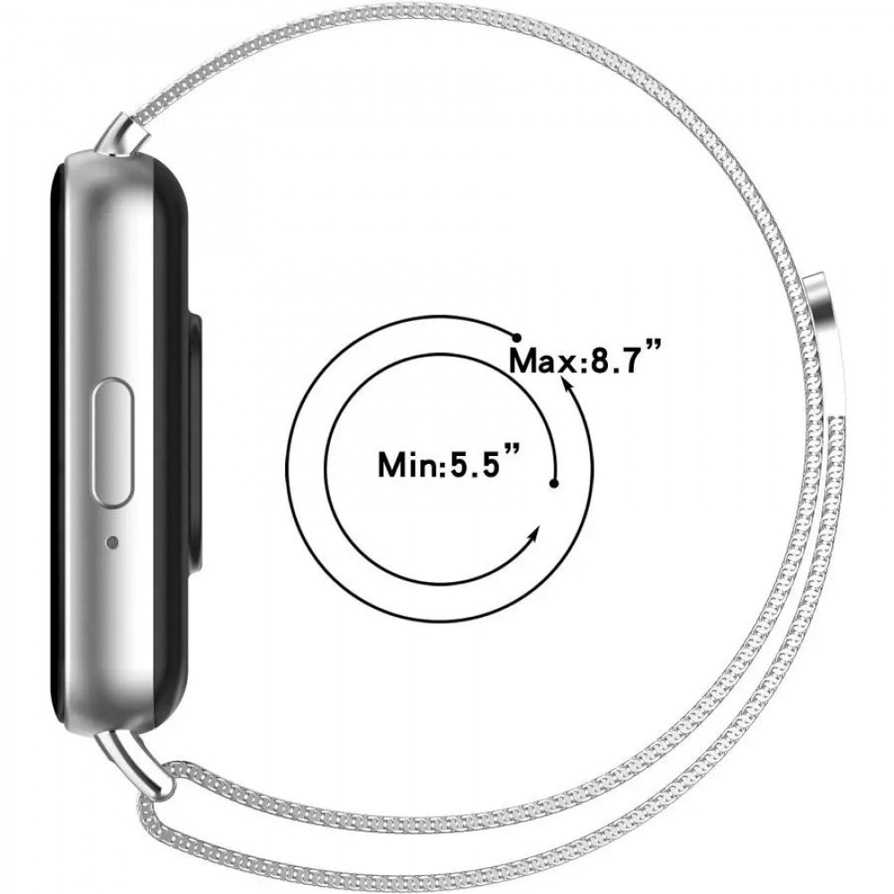 Ремешок для умных часов Rumi Milanese Loop для Galaxy Fit3 (черный) — фото 5