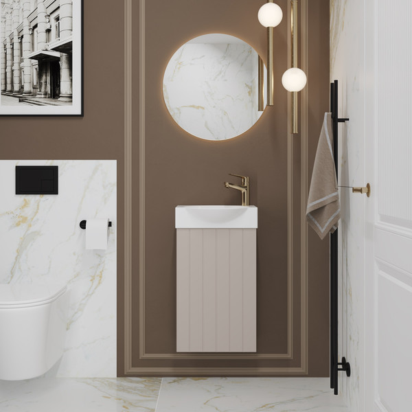 Купить Тумба с умывальником Lauter Из искусственного мрамора Amelia 40 в Гродно