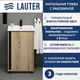 Тумба с умывальником Lauter Nika 49 (дуб эвок/черный) - 
