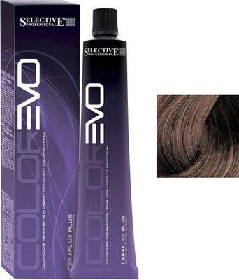 Крем-краска для волос Selective Professional Colorevo 7.81 (100мл, блондин ирисово-пепельный) - 