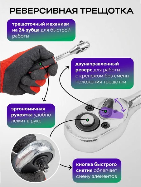 Универсальный набор инструментов Помощник 2462-46 (60437)