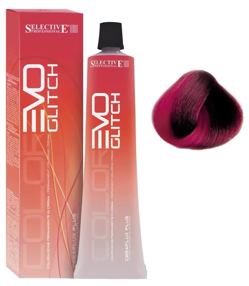 Крем-краска для волос Selective Professional Colorevo Glitch Rosso (60мл, красный)