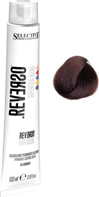 Крем-краска для волос Selective Professional Reverso Superfood 5.5 (100мл, светло-каштановый махагоновый) - 