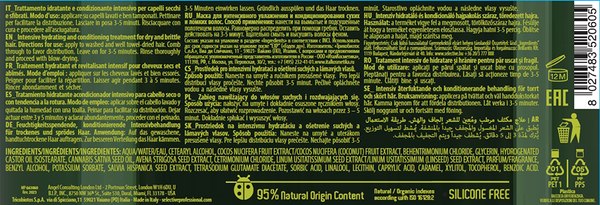 Маска для волос Selective Professional Hemp для сухих и ломких волос (500мл)