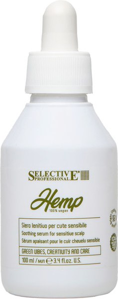 Сыворотка для волос Selective Professional Hemp успокаивающая для чувствительной кожи головы