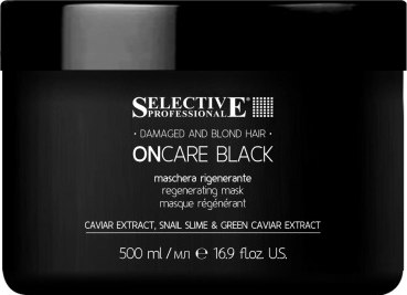 Маска для волос Selective Professional Oncare Black Интенсивная регенерирующая (500мл) - 