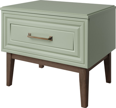 Прикроватная тумба Bravo Мебель Гориция (лак/зеленый самшит) - 
