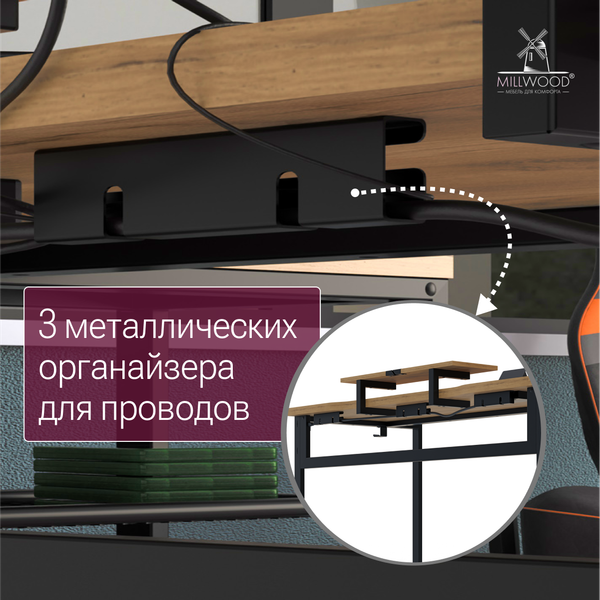 Купить Компьютерный стол Millwood угловой Каир с полкой 200х120х93 в Гомеле