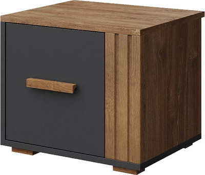 Прикроватная тумба Мебель-КМК Л Каен КМК 0991.30 (антрацит/дуб стирлинг/дуб артизан трюфель MDP 66) -