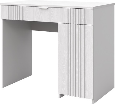 Туалетный столик Мебель-КМК Харди КМК 0965.32 (белый текстурный/М3 ясень белый текстурный) - 