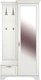 Секция в прихожую Black Red White Kentaki с вешалкой S320-PPK1D1K/P (белый) - 