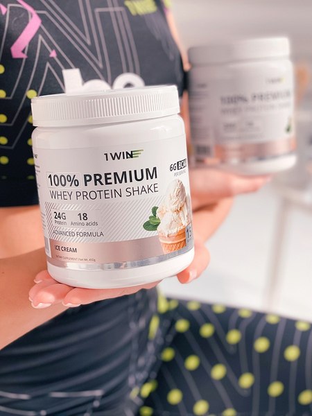 Протеин 1WIN Premium Whey (450г, пломбир)