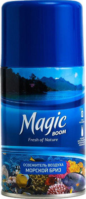 Сменный блок для освежителя воздуха Magic Boom Морской бриз (250мл) - 