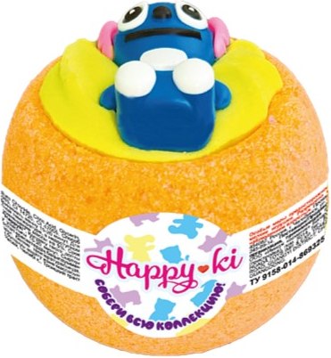 Бомбочка для ванны Лаборатория Катрин Happiki с пеной (130г)