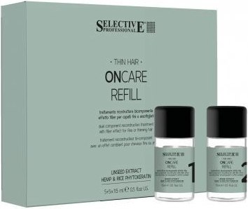 Филлер для волос Selective Professional Oncare Refill treatment двухкомпонентный для восстановления