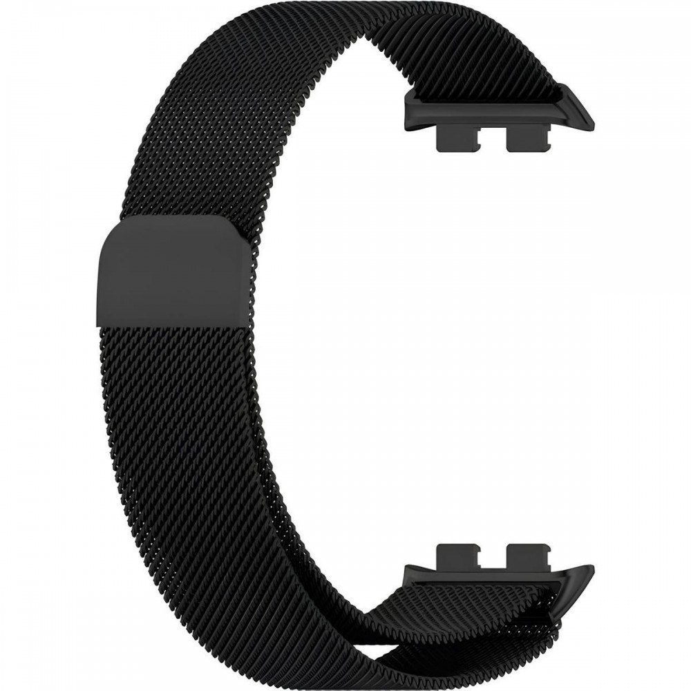 Ремешок для умных часов Rumi Milanese Loop для Honor Band 9 (черный)