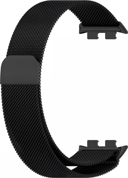 Ремешок для умных часов Rumi Milanese Loop для Honor Band 9 (черный)